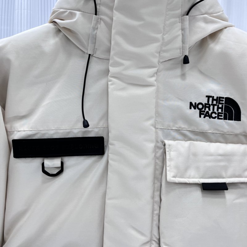 The North Face Nuptse Expedition Down Jacket Beige Black view