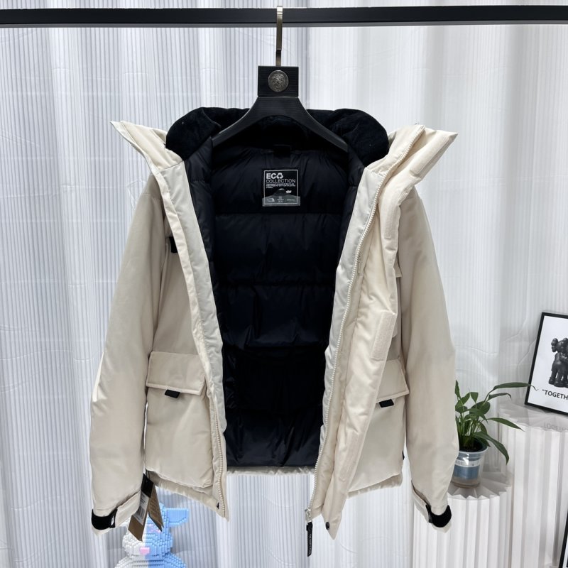 The North Face Nuptse Expedition Down Jacket Beige Black view