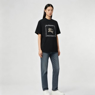 Burberry EQT Logo Black T-Shirt Replica view 2