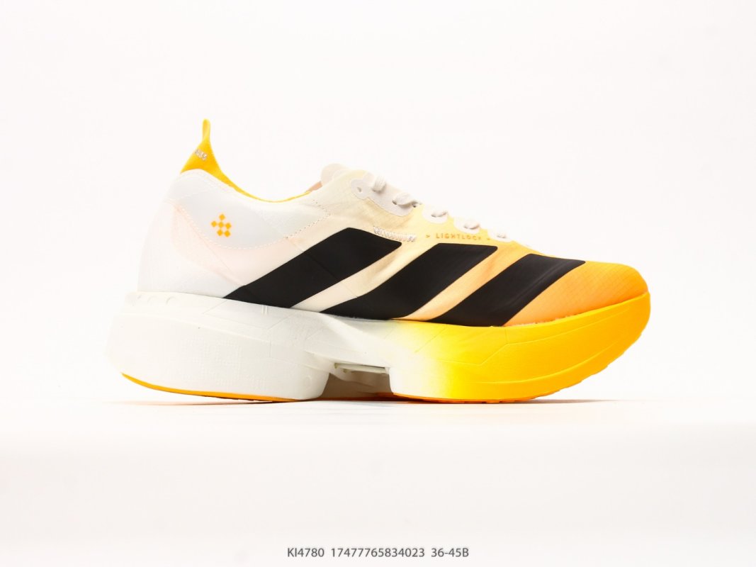 Adidas Adizero Adios Pro 4 M White Black Yellow view
