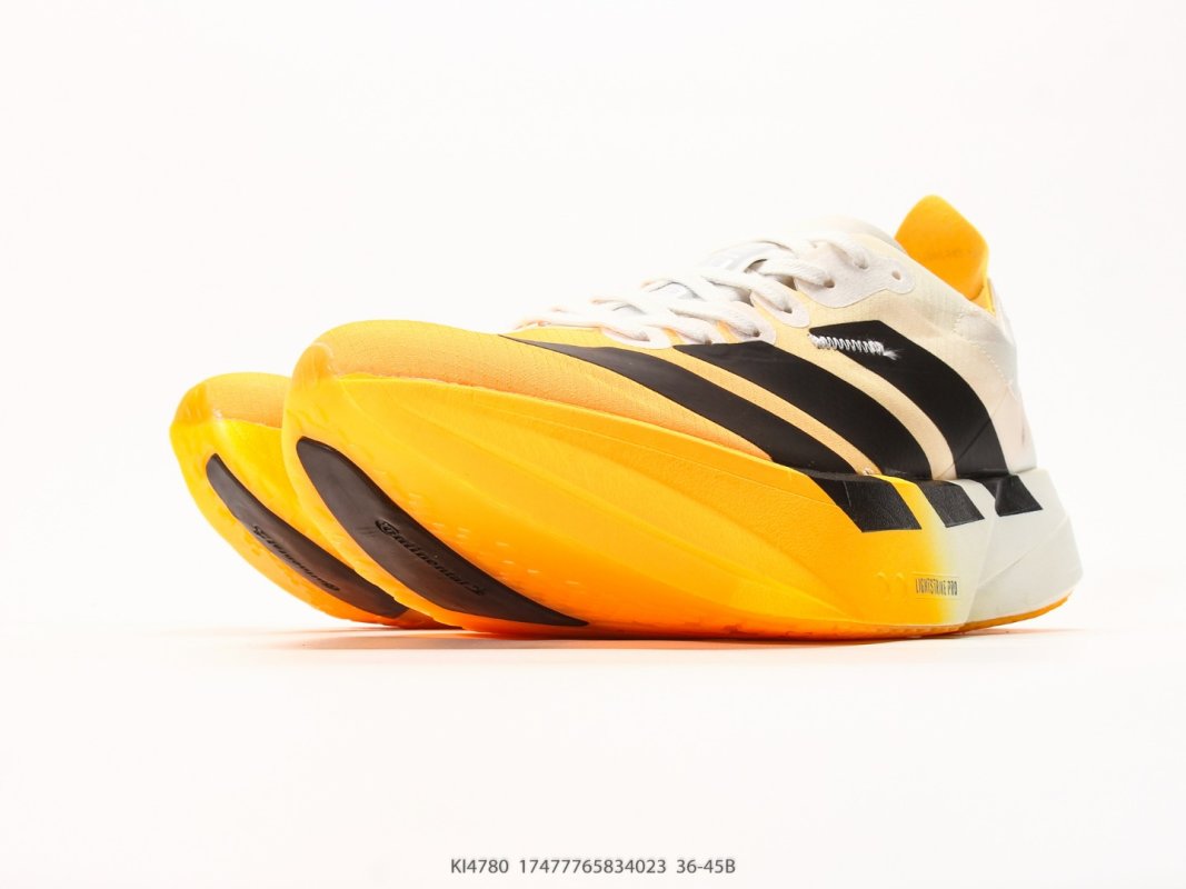 Adidas Adizero Adios Pro 4 M White Black Yellow view