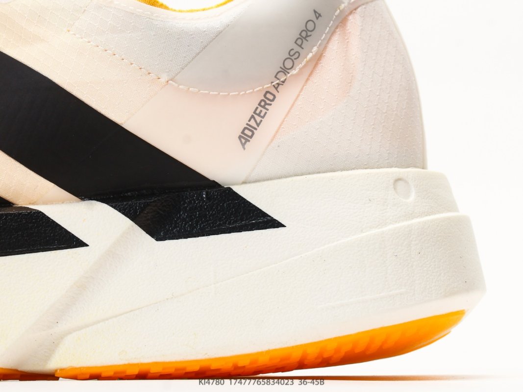 Adidas Adizero Adios Pro 4 M White Black Yellow view