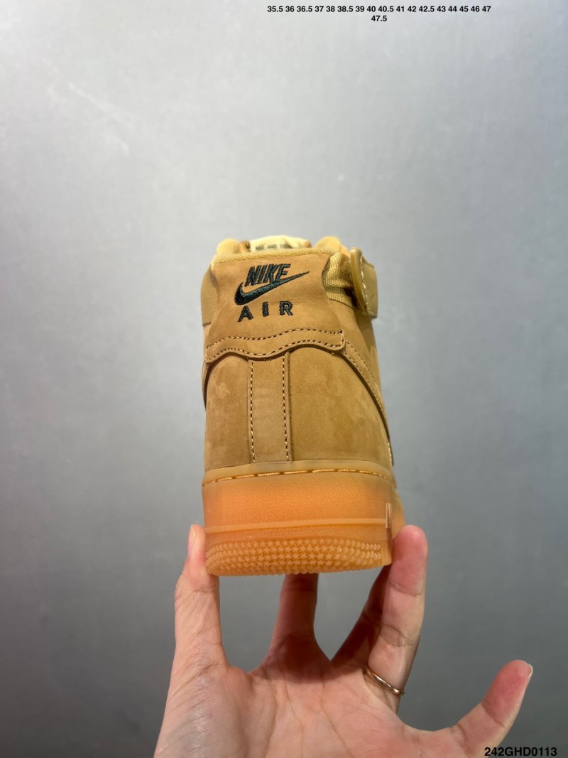 Nike Air Force 1 High Wheat/Gold UA Replica view