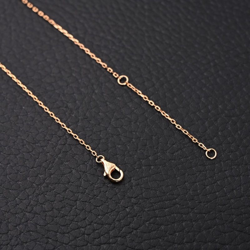 Cartier Love Double Ring Full Diamond Necklace Rose Gold view