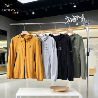 Arc'teryx Unisex Lightweight Hooded Sunprotection Windshirt Gold view 5