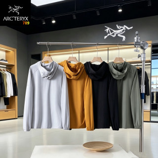 Arc'teryx Unisex Lightweight Hooded Sunprotection Windshirt Gold view 6
