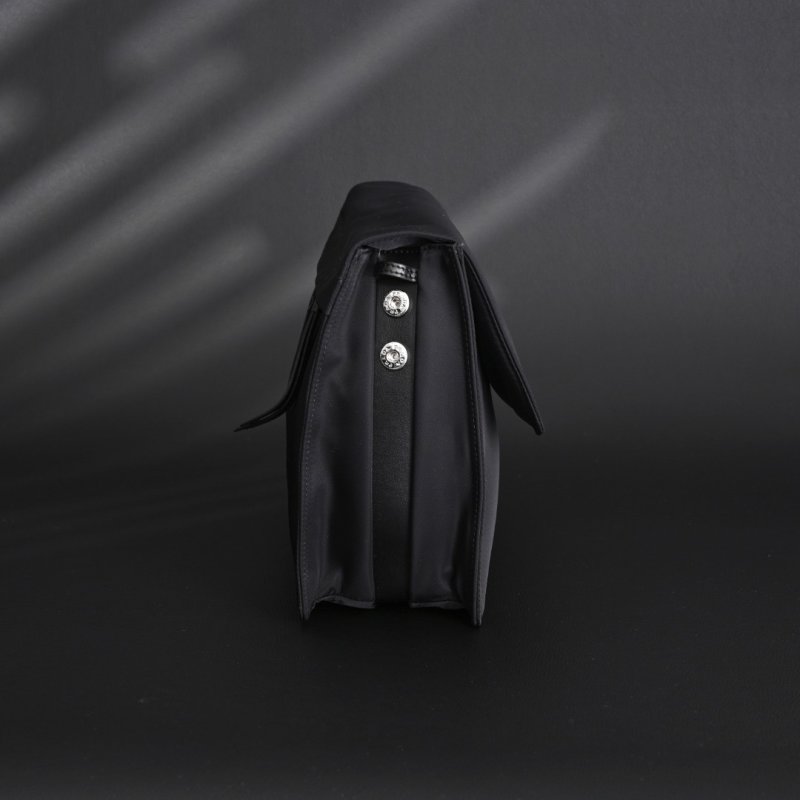 Prada Nylon Messenger Bag Black 30cm UA Replica view