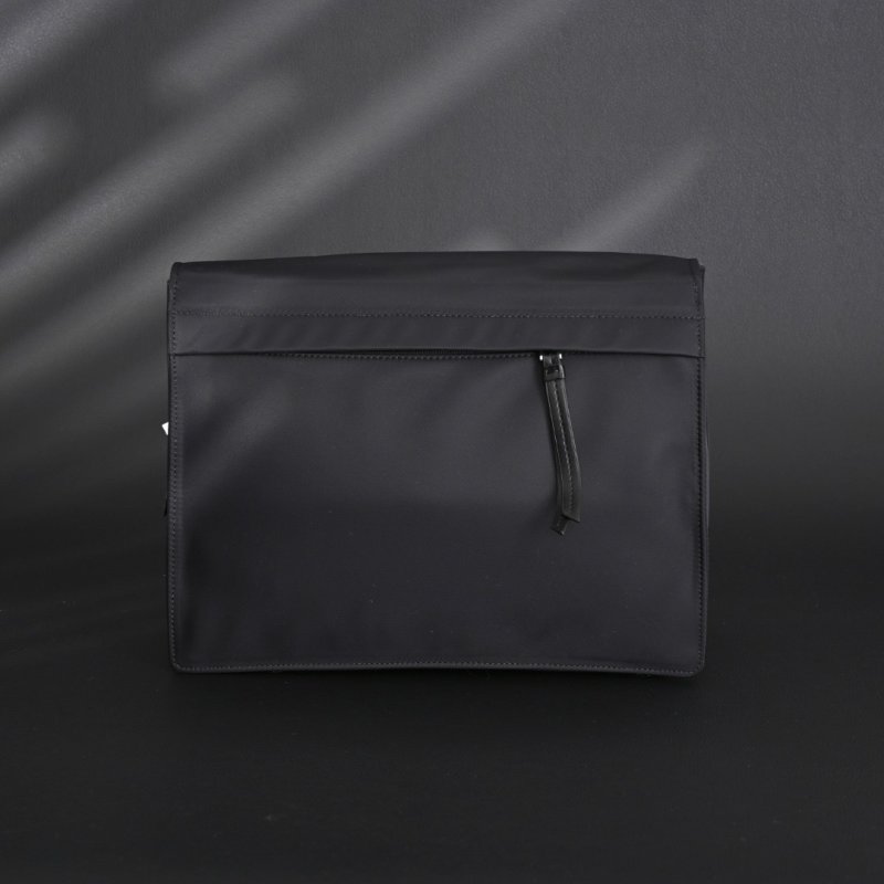 Prada Nylon Messenger Bag Black 30cm UA Replica view