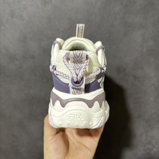 FILA Ray Tracer 5.0 White Purple Low-Top Dad Shoe view 5