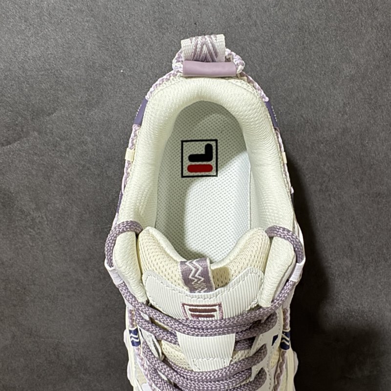 FILA Ray Tracer 5.0 White Purple Low-Top Dad Shoe view