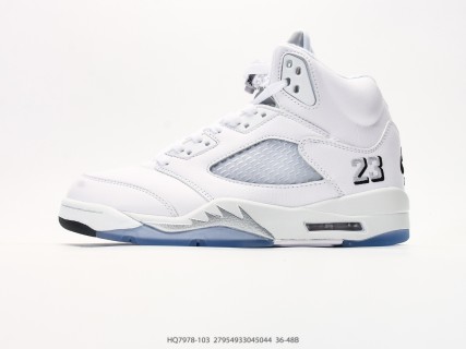 Jordan Air Jordan 5 Stealth White Blue UA Replica