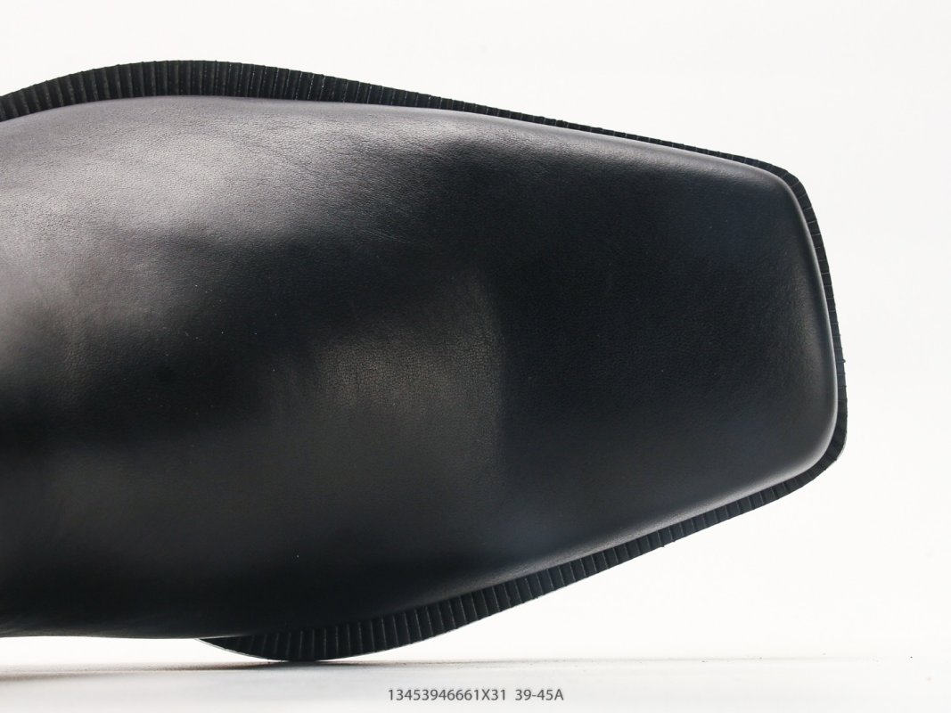 Balenciaga Chelsea Boot Square Toe Black Leather UA view