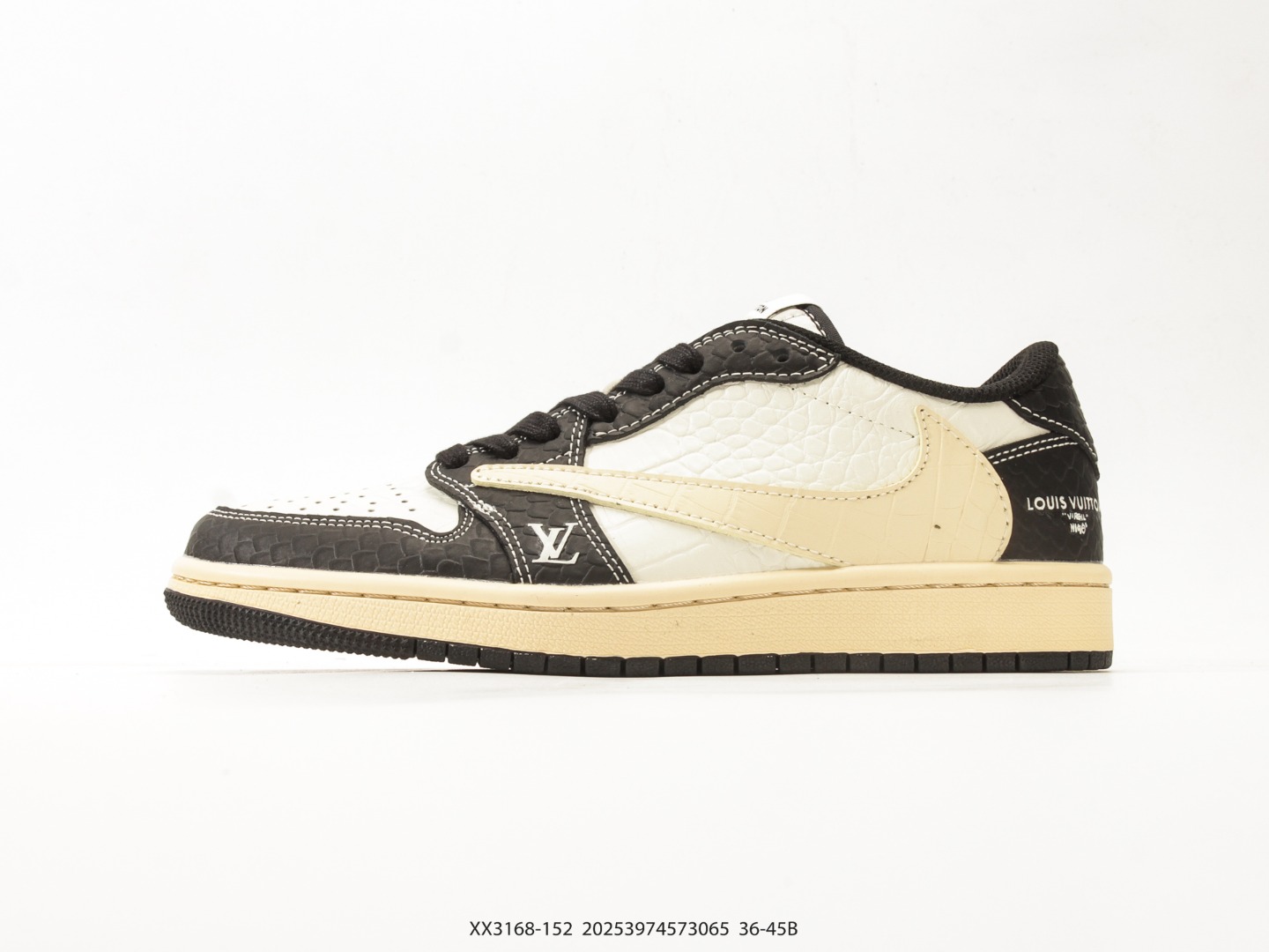 Air Jordan 1 Low x Travis Scott DIY Reverse Swoosh