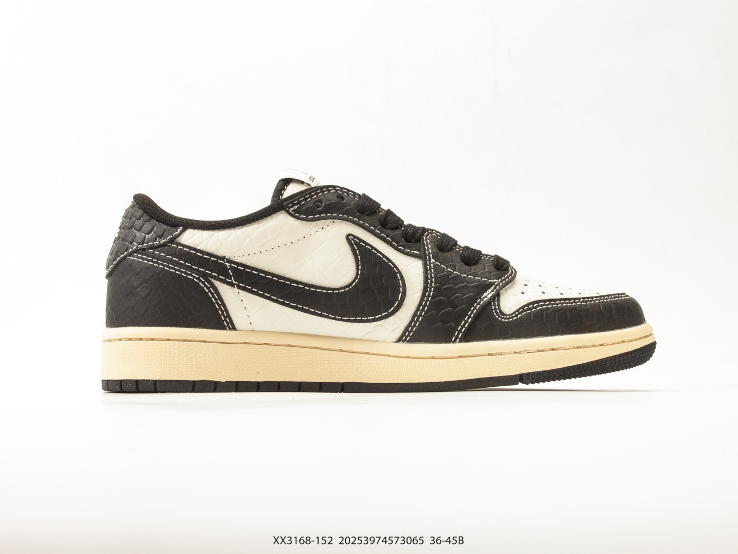 Air Jordan 1 Low x Travis Scott DIY Reverse Swoosh view
