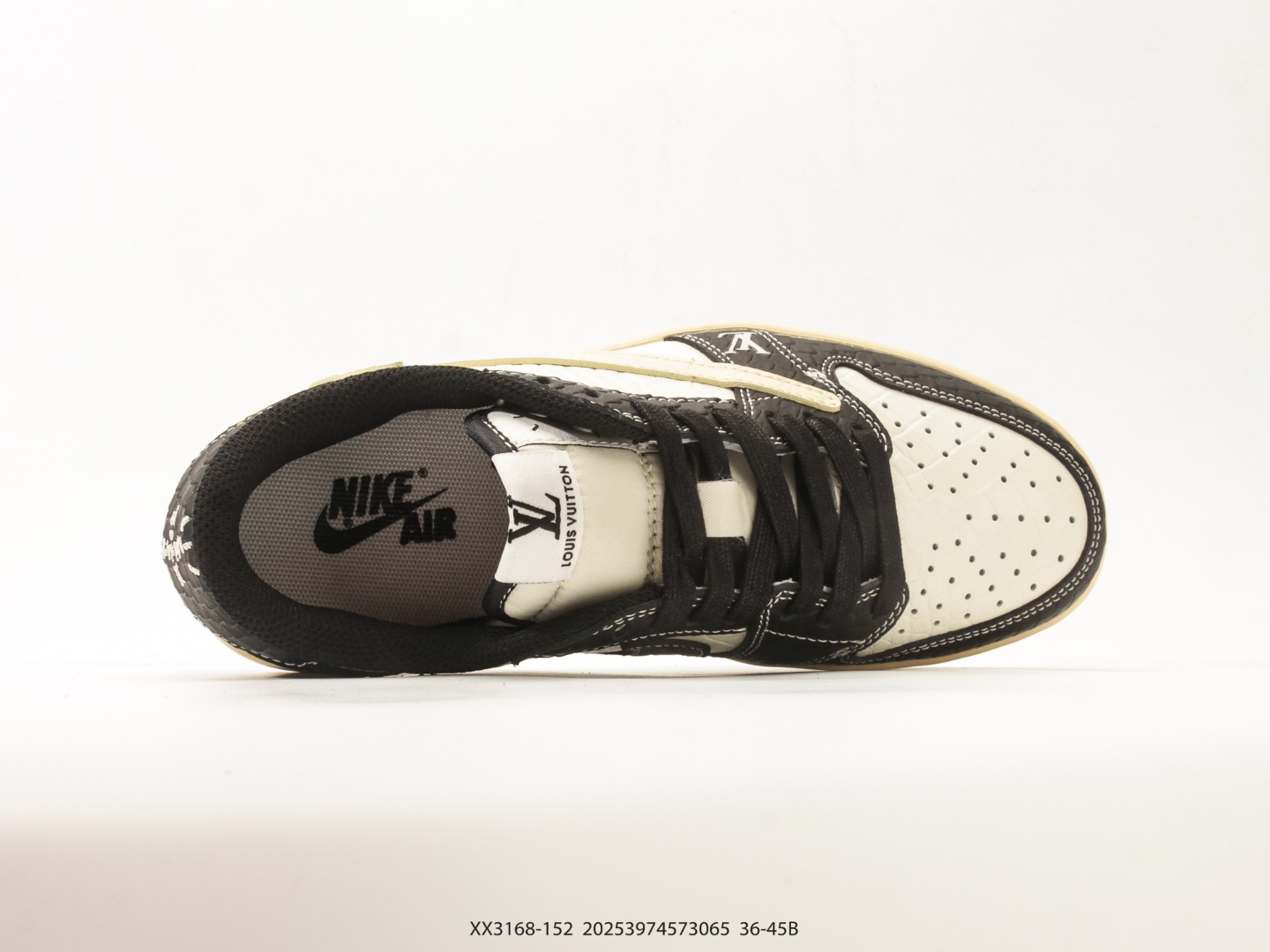 Air Jordan 1 Low x Travis Scott DIY Reverse Swoosh view
