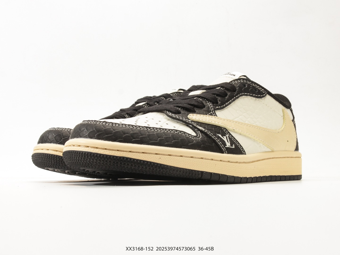 Air Jordan 1 Low x Travis Scott DIY Reverse Swoosh view