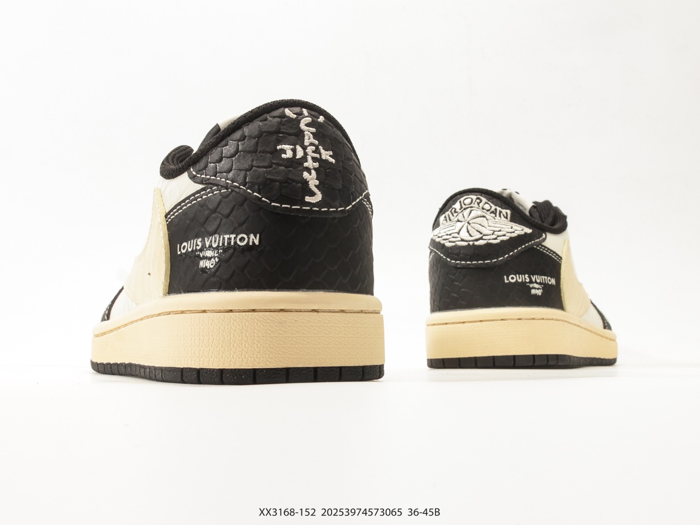 Air Jordan 1 Low x Travis Scott DIY Reverse Swoosh view