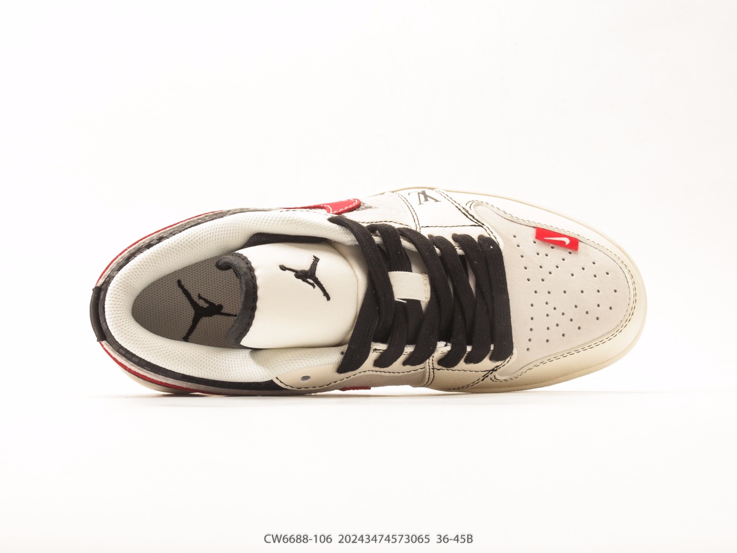 Air Jordan 1 Low White University Red view