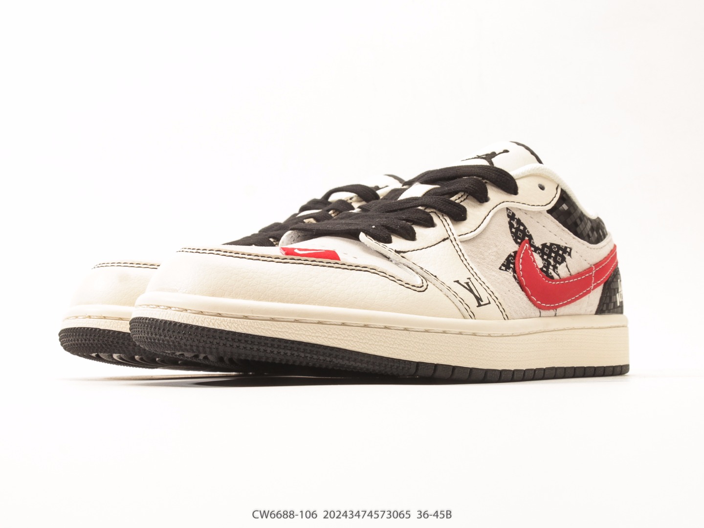Air Jordan 1 Low White University Red view