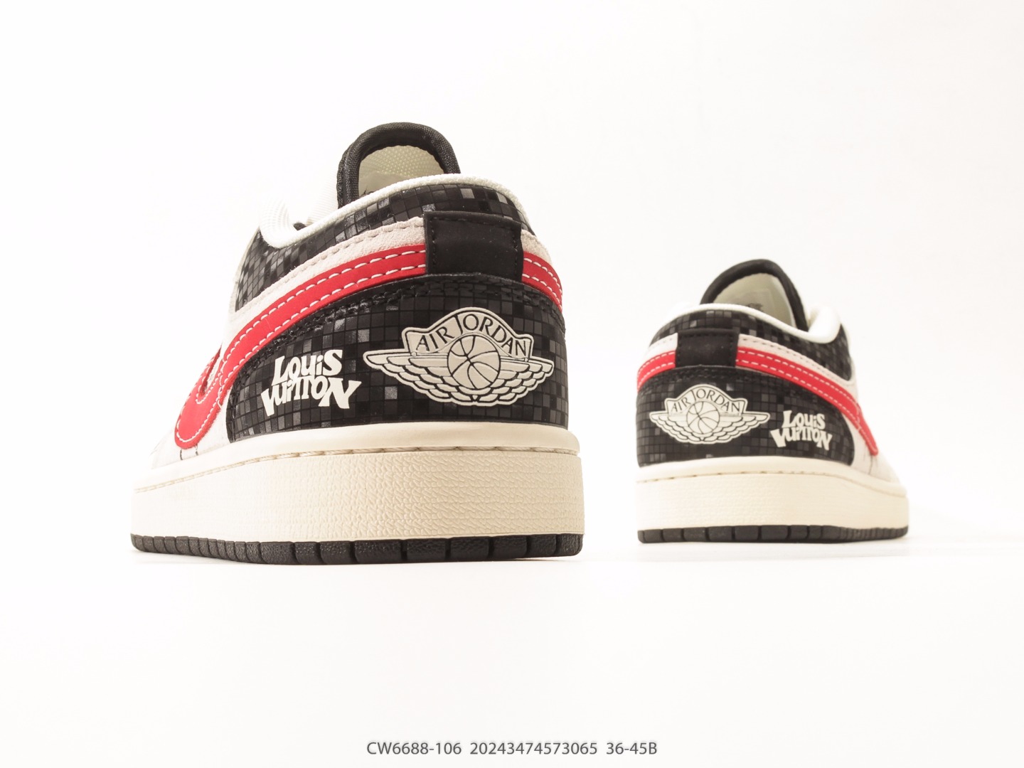 Air Jordan 1 Low White University Red view