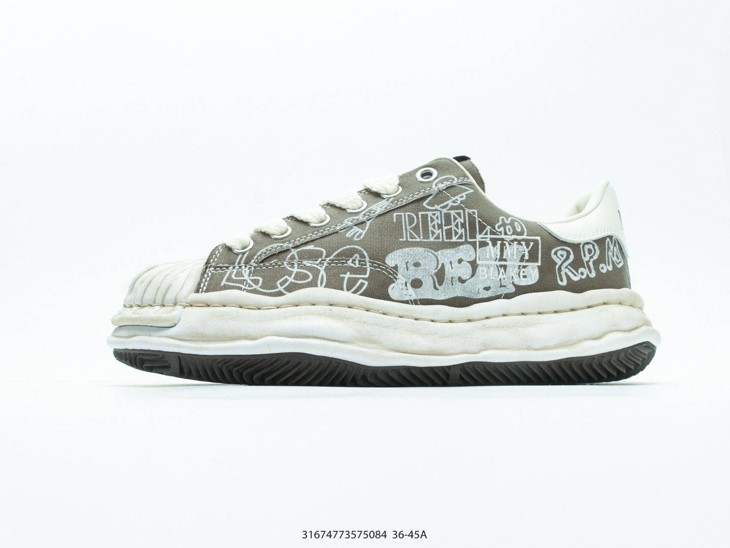 Mihara Yasuhiro Hank Low Canvas Sneaker Olive