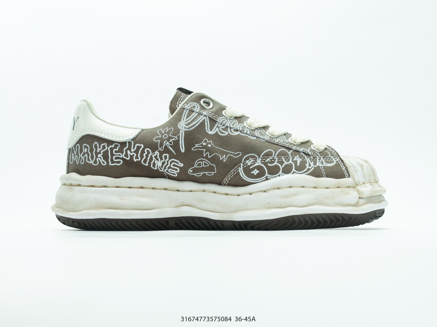 Mihara Yasuhiro Hank Low Canvas Sneaker Olive view