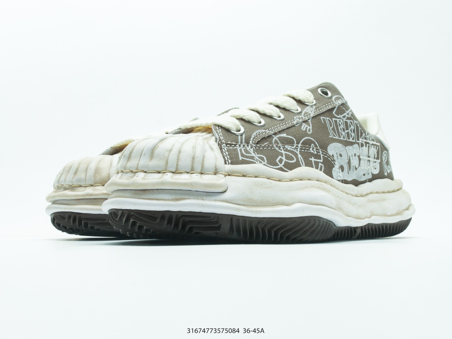 Mihara Yasuhiro Hank Low Canvas Sneaker Olive view