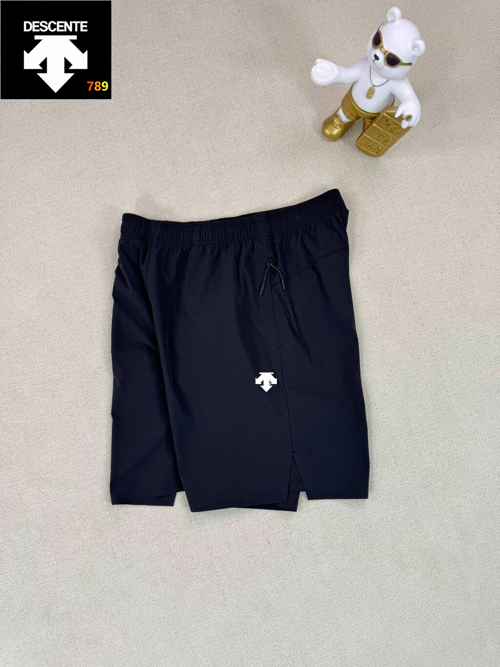 Descente Men's Ice-Silk Quick-Dry Sport Shorts Black view