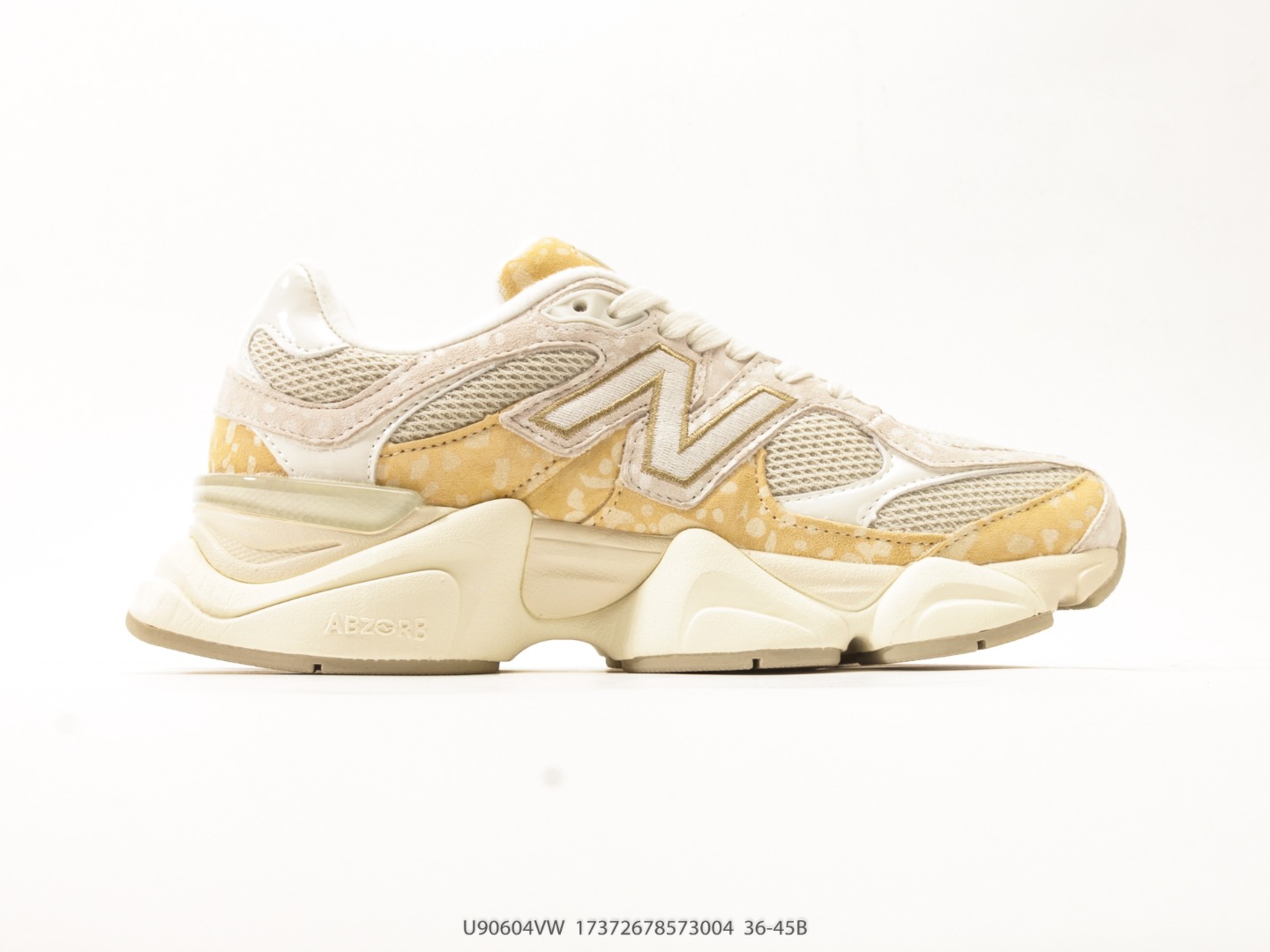 New Balance 9060 Grey Suede Mesh view