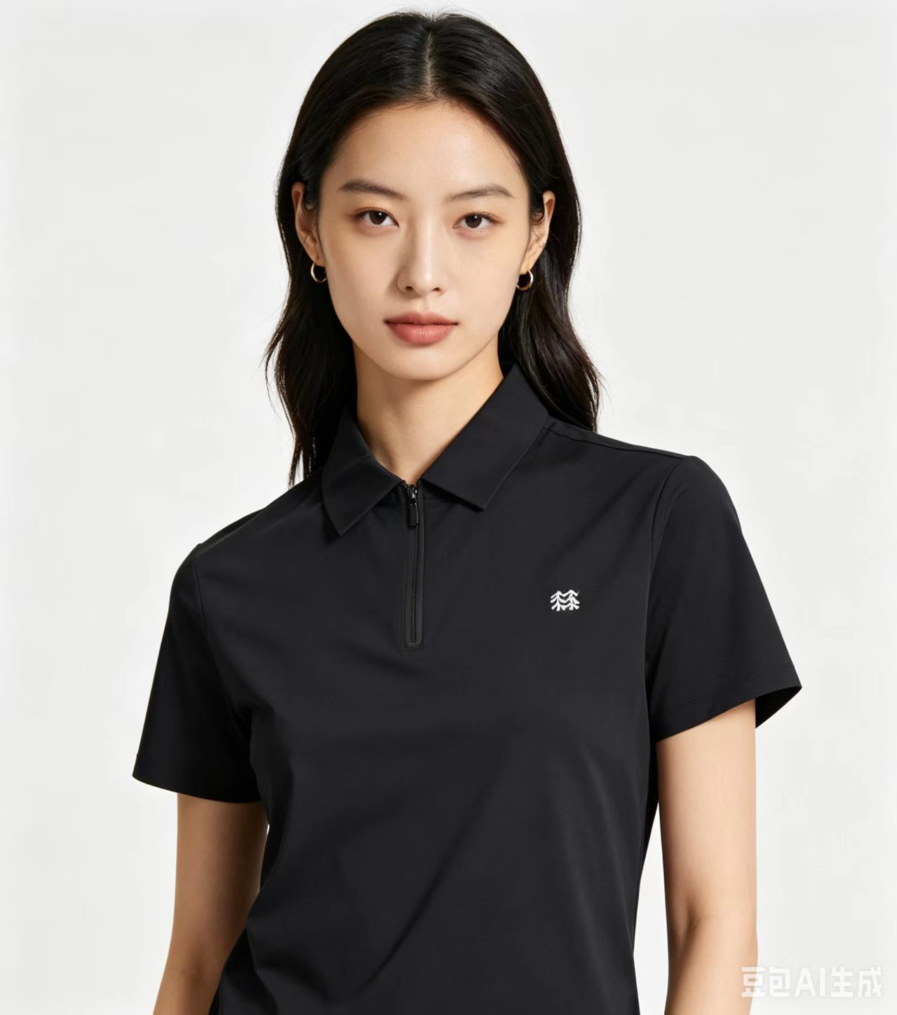 Kolon Sport Half-Zip Quick-Dry Golf Polo Shirt view