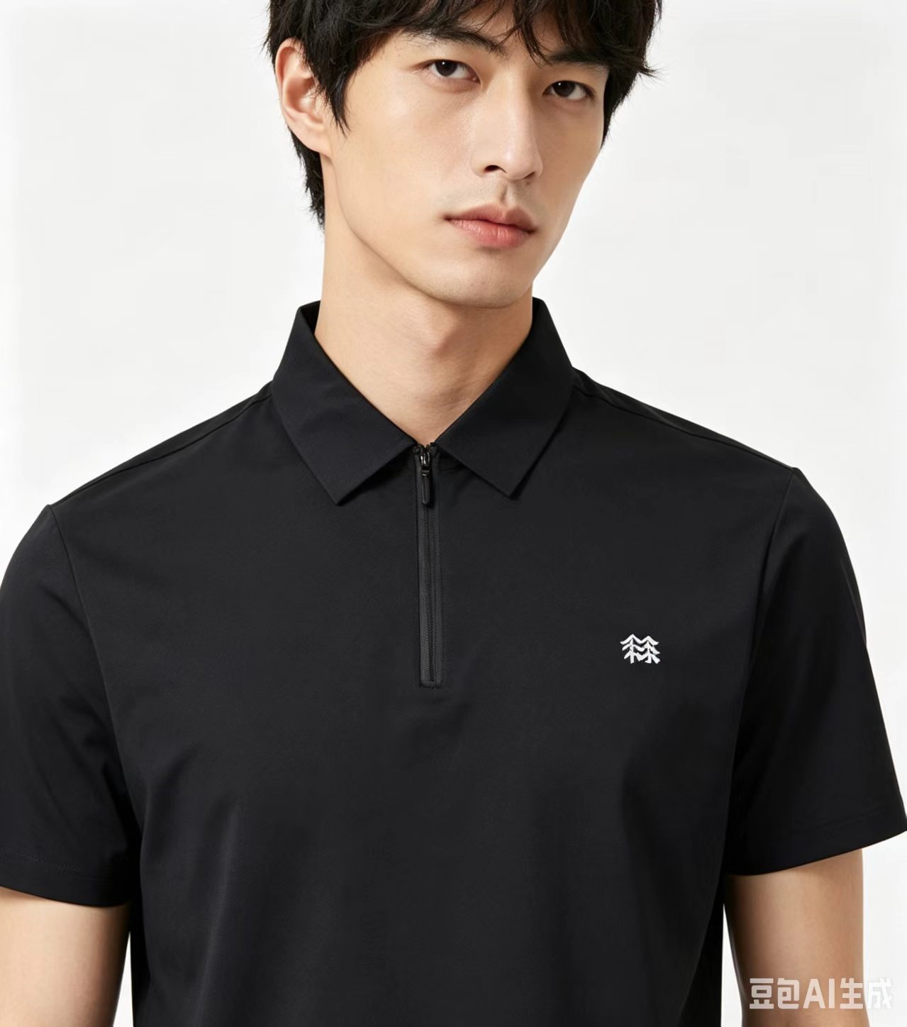 Kolon Sport Half-Zip Quick-Dry Golf Polo Shirt view