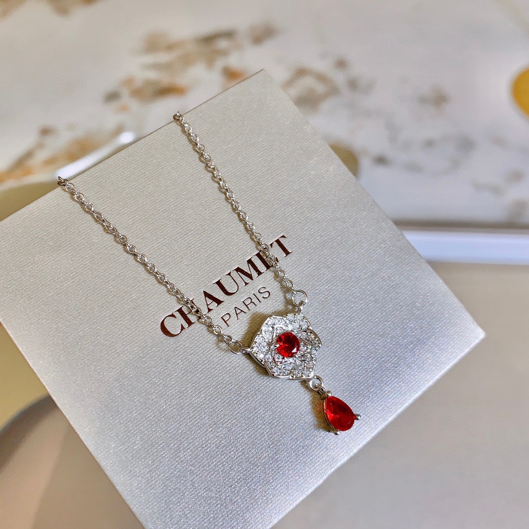 Chaumet Bee My Love Honeycomb Necklace Rose Gold White Gold (AB15882)
