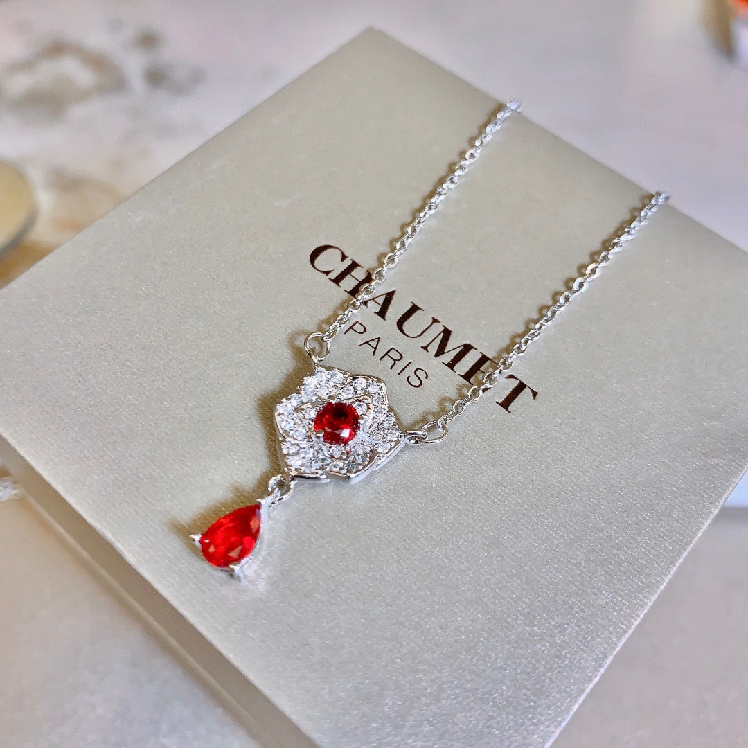 Chaumet Bee My Love Honeycomb Necklace Rose Gold White Gold (AB15882) view