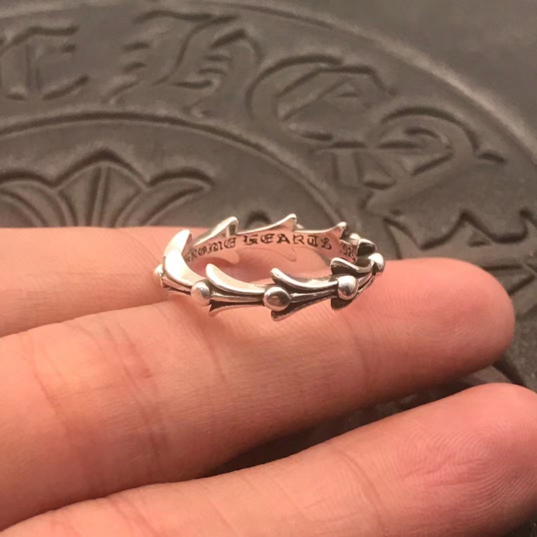 Chrome Hearts Floral Fishtail Band Ring view