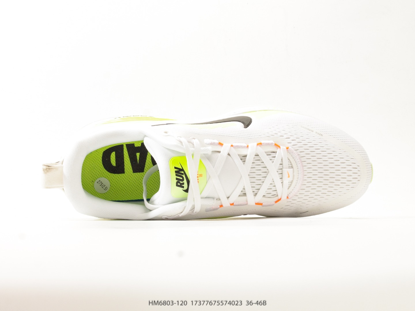Nike Vomero 18 White Volt Running Shoe view