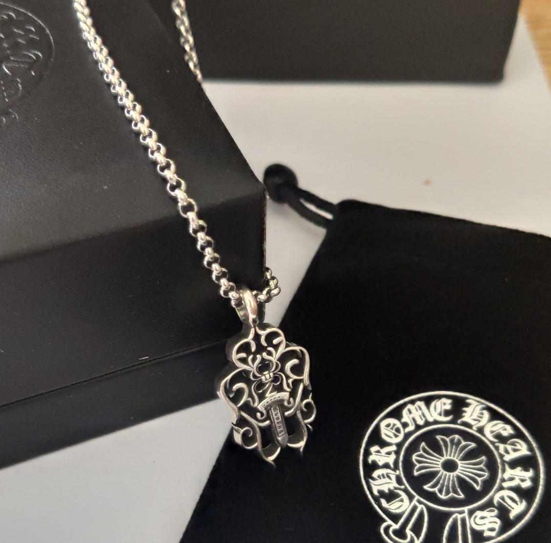 Chrome Hearts Sword Cross Pendant Necklace view