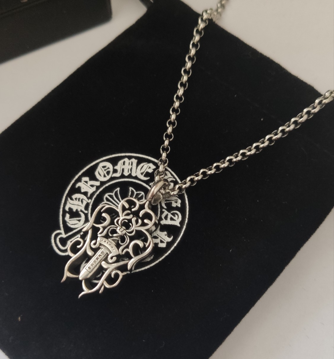 Chrome Hearts Sword Cross Pendant Necklace view