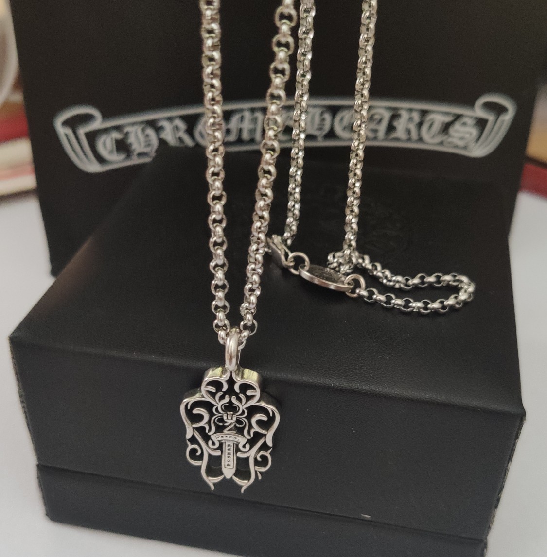 Chrome Hearts Sword Cross Pendant Necklace view