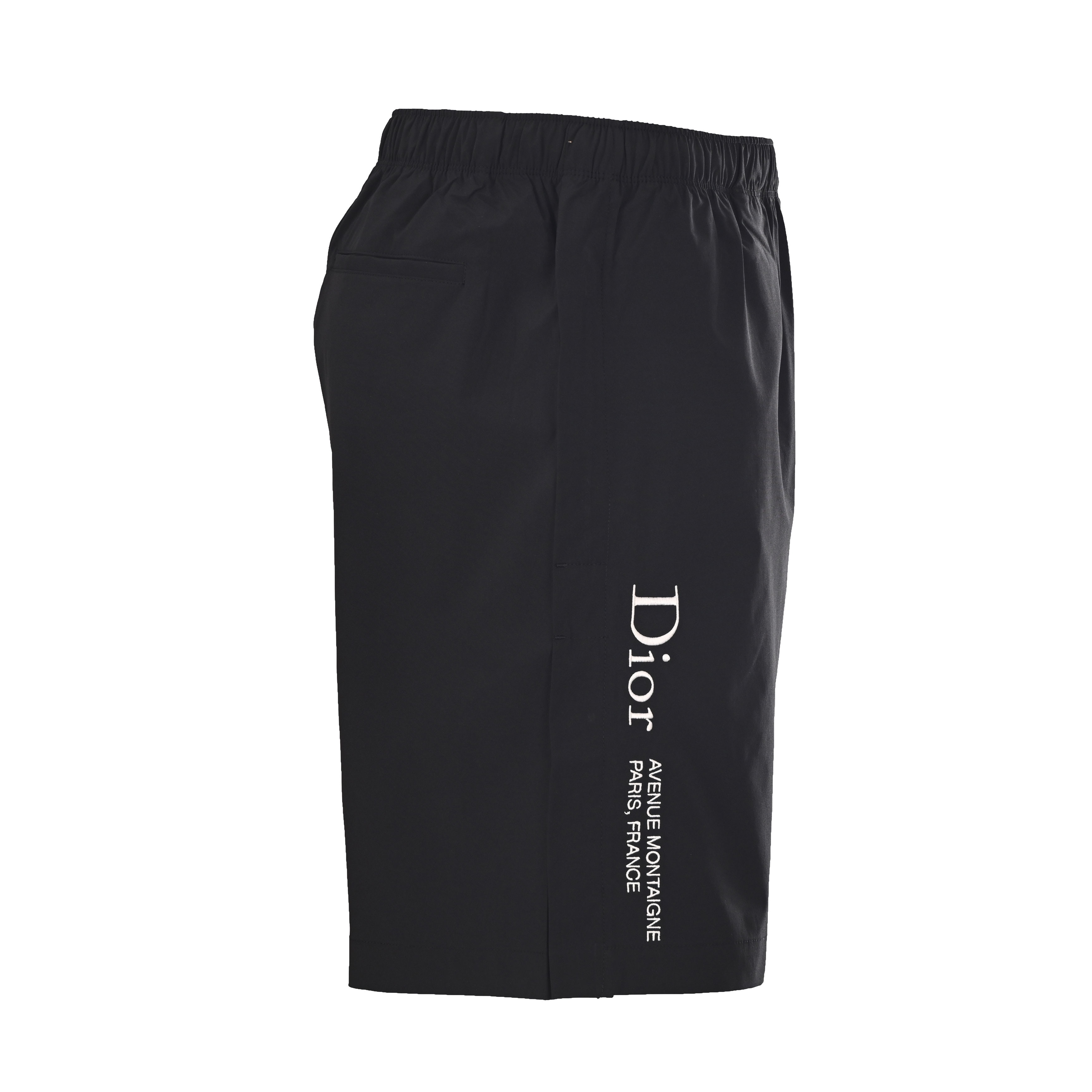 Dior CD Side-Logo Zip-Pocket Shorts Black view