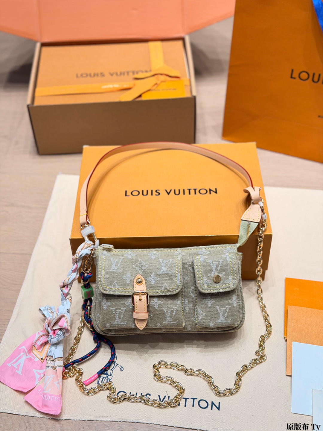 Louis Vuitton Cargo Denim Bag SS2026 Large
