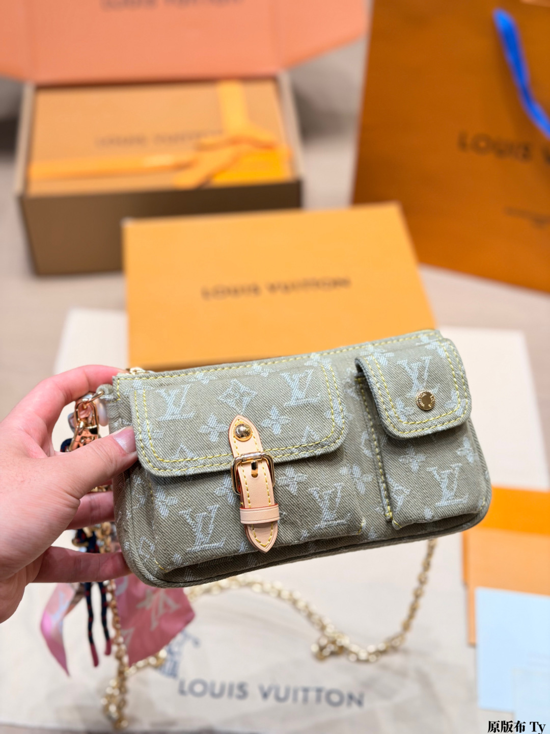 Louis Vuitton Cargo Denim Bag SS2026 Large view