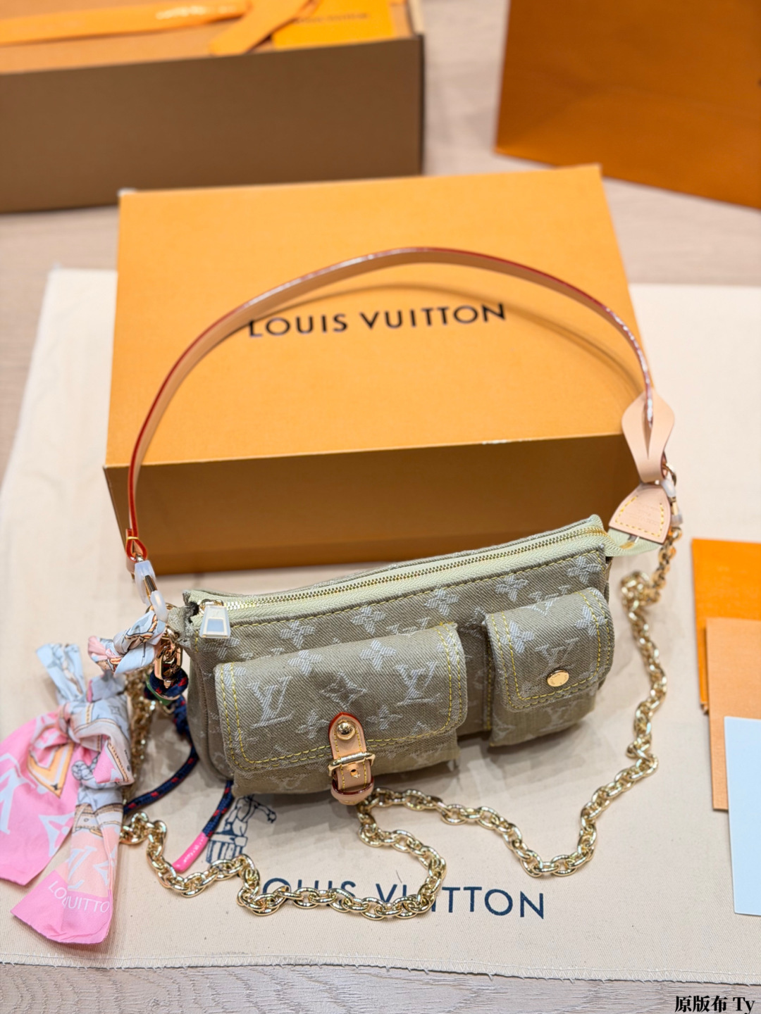 Louis Vuitton Cargo Denim Bag SS2026 Large view