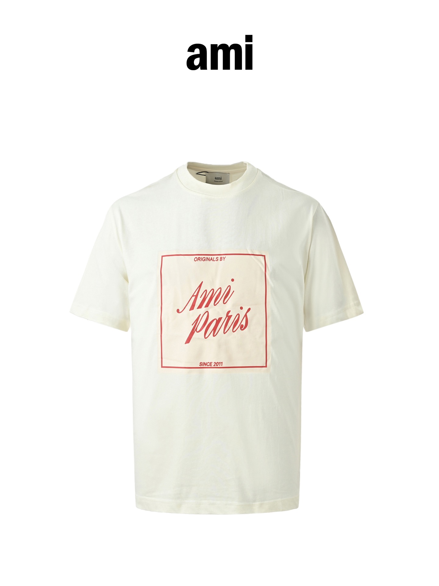 Ami Paris Retro Letter Print Tee 26SS