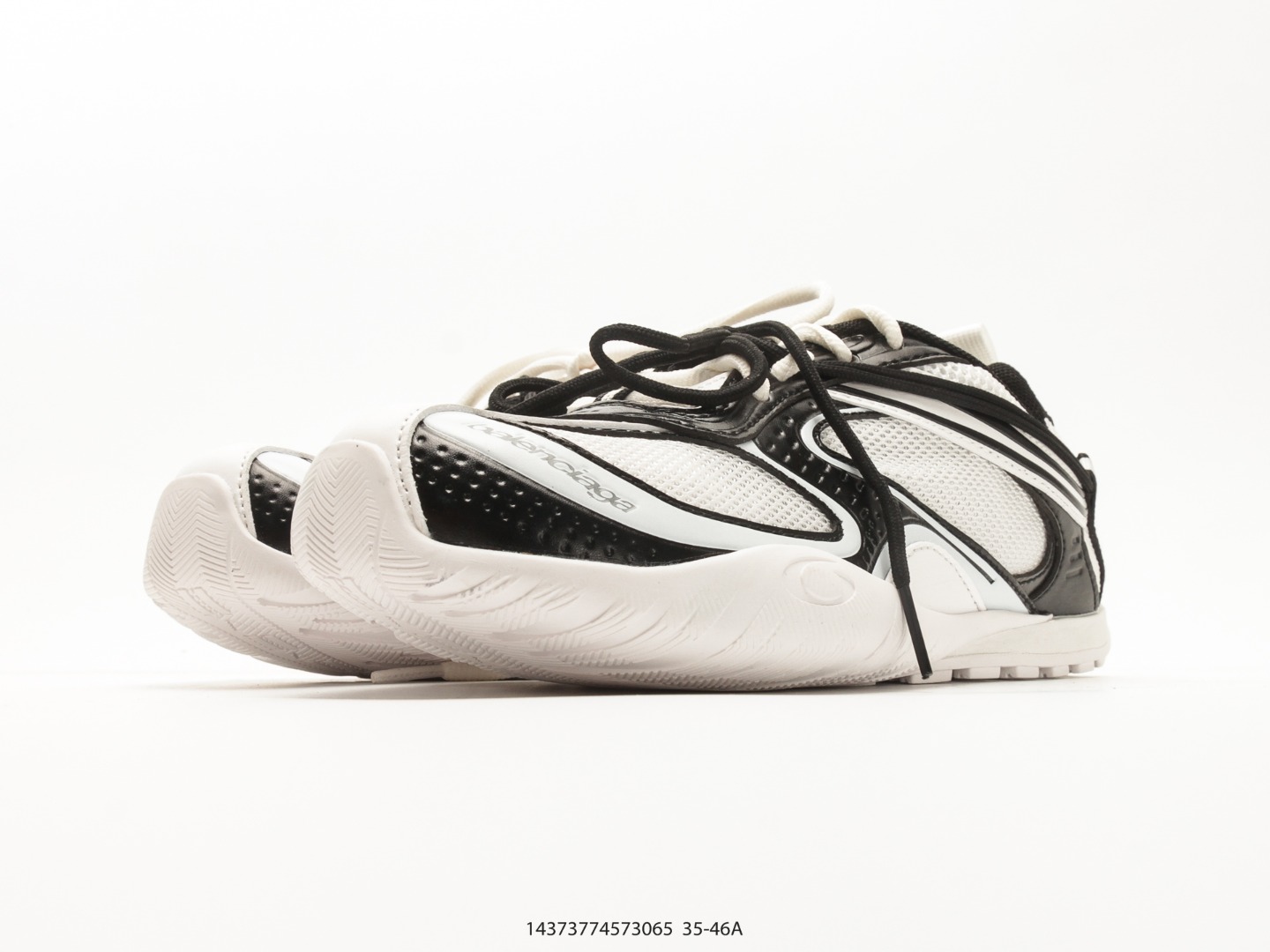 Balenciaga Monday Sneaker Black White view