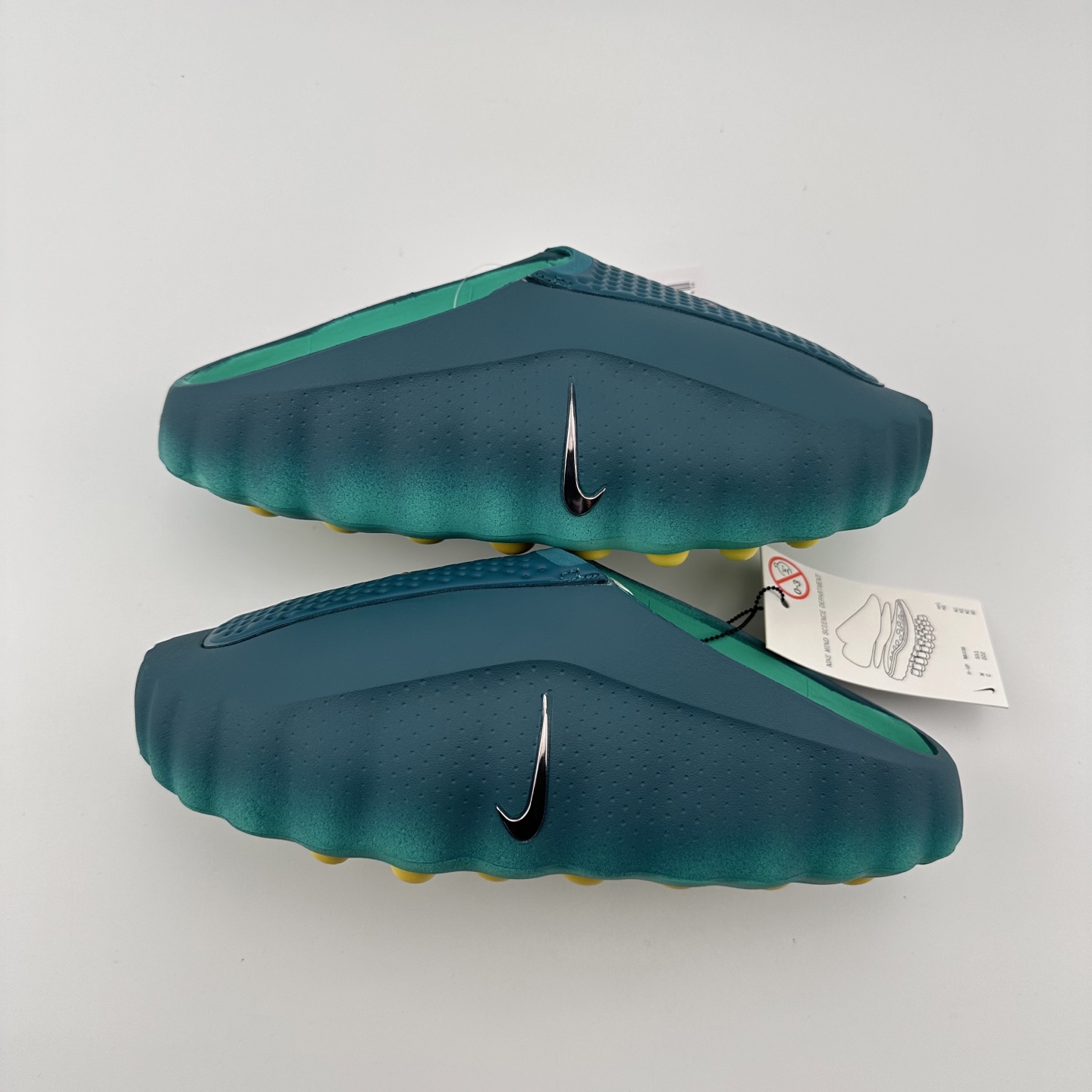 Nike Mind 001 Recovery Slide Teal/Yellow view