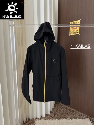 Kailas Couples Silicone-Print Hooded Sun-Protection Jacket White / Brown / Grey / Black view 3