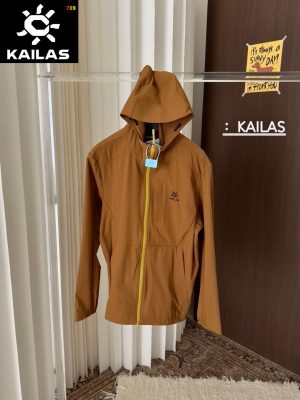 Kailas Couples Silicone-Print Hooded Sun-Protection Jacket White / Brown / Grey / Black view 4