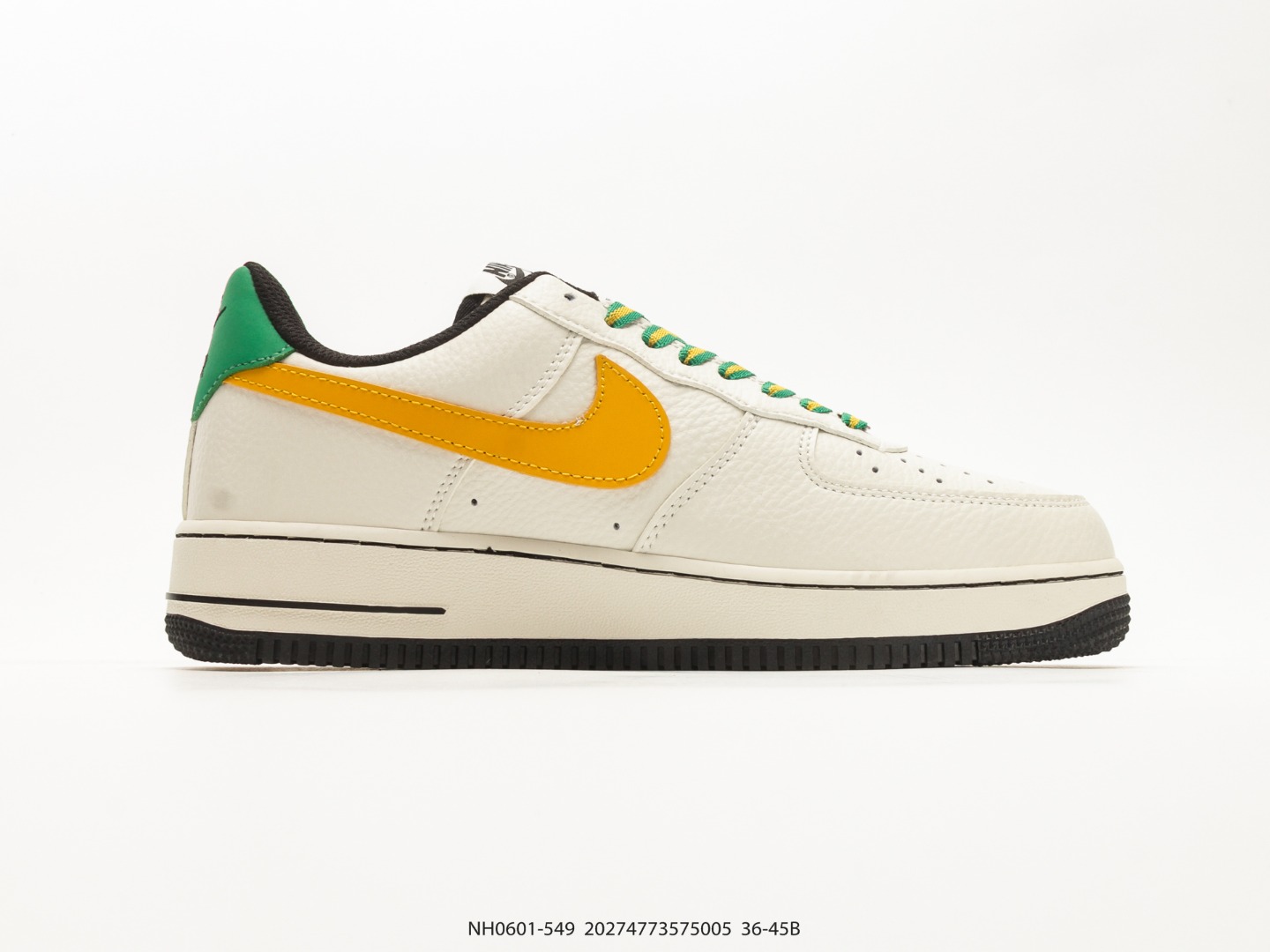Nike Air Force 1 Low Sail Gold Yellow Green (NH0601-549) view