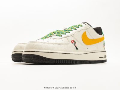 Nike Air Force 1 Low Sail Gold Yellow Green (NH0601-549) view 5