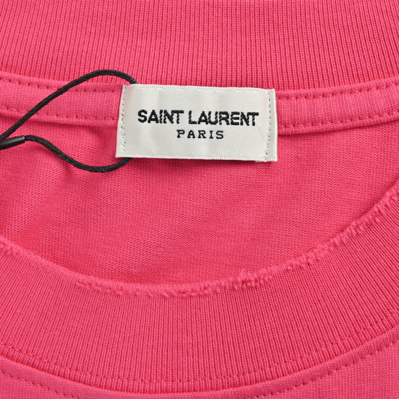 Saint Laurent 26SS Distressed Embroidery Crystal Oversize T-Shirt view